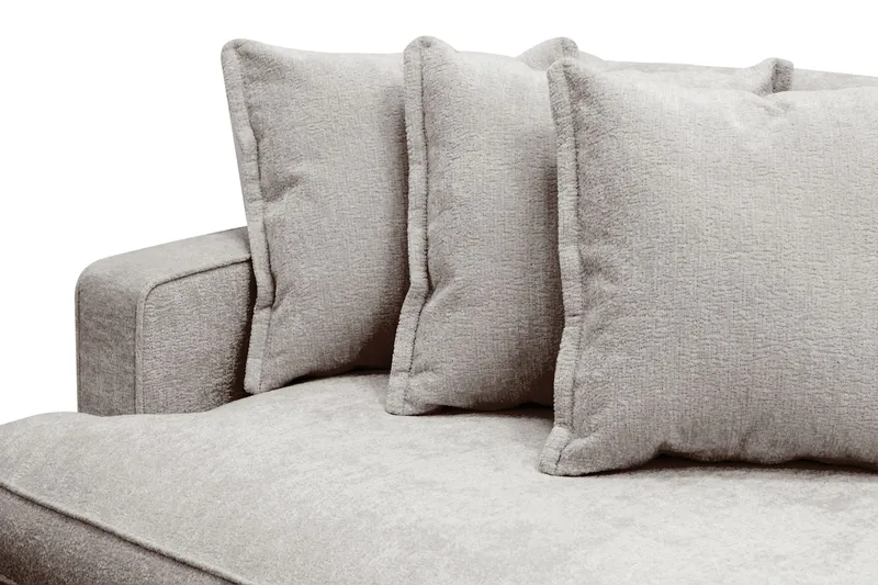 Rossita Lyx 4-sits Extra djup Soffa i Chenille - Grå / Brun - Products - Möbler - Soffa - 4 sits soffa