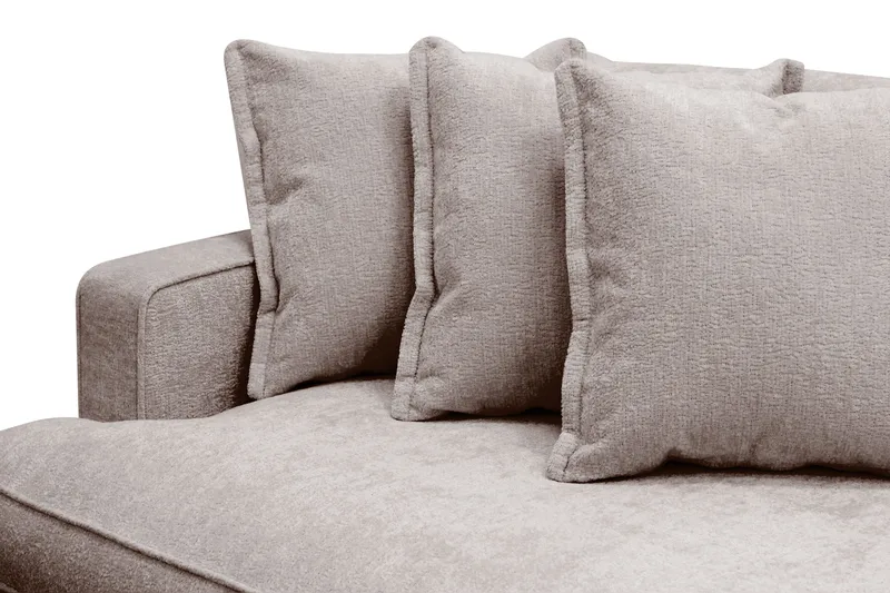 Rossita Lyx 4-sits Extra djup Soffa i Chenille - Grå / Brun - Products - Möbler - Soffa - 4 sits soffa