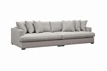 Rossita Lyx 4-sits Extra djup Soffa i Chenille - Grå / Brun - Products - Möbler - Soffa - 4 sits soffa