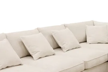 Rossita Lyx 6-sits Vänstervänd U-formad Extra djup Soffa med Divan och Schäslong i Chenille - Beige - Products - Möbler - Soffa - U-soffa