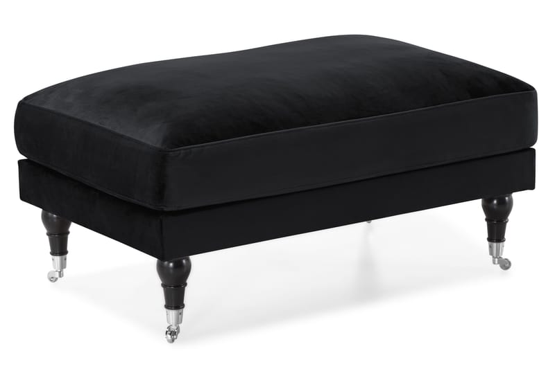 Andrew Soffgrupp 2+1 Sammet - Svart - Products - Möbler - Soffa - Soffgrupp - Howard soffgrupp