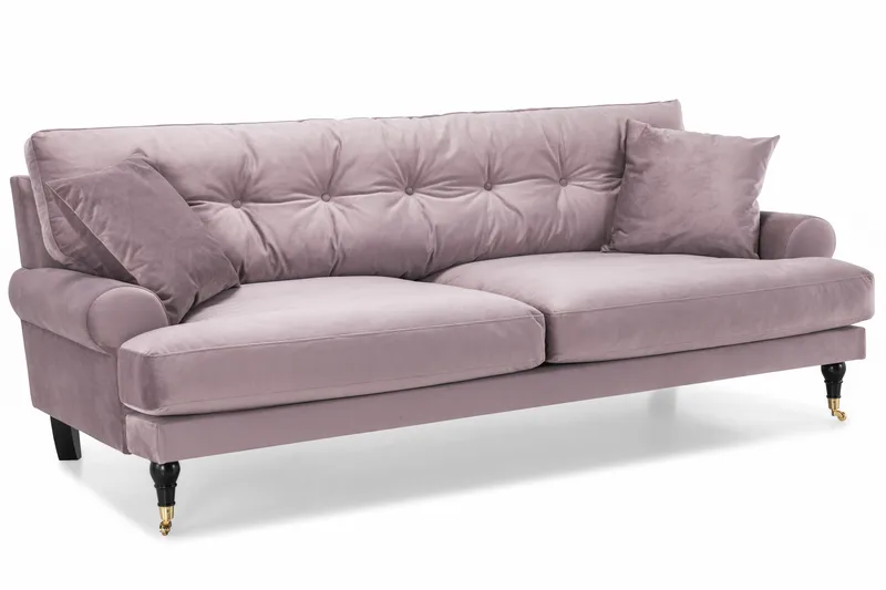 Andrew Soffgrupp 3+1 Sammet - Lila - Products - Möbler - Soffa - Soffgrupp - Howard soffgrupp