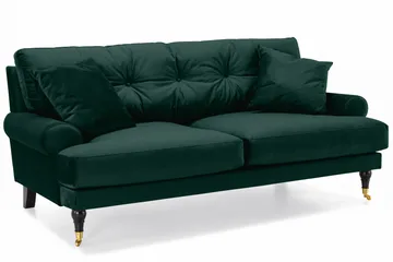 Andrew Soffgrupp 3+2+1 Sammet - Grön - Products - Möbler - Soffa - Soffgrupp - Howard soffgrupp