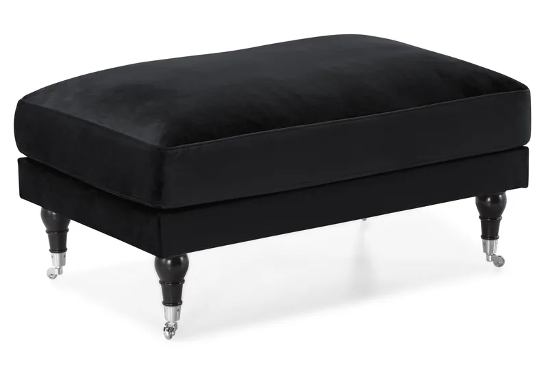 Andrew Soffgrupp 3+2+1 Sammet - Svart - Products - Möbler - Soffa - Soffgrupp - Howard soffgrupp