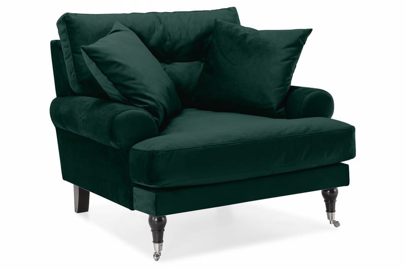 Andrew Soffgrupp 3+2 Sammet - Grön - Products - Möbler - Soffa - Soffgrupp - Howard soffgrupp