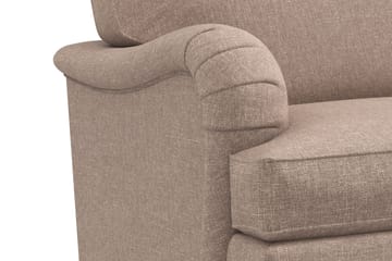Howard Classic Soffgrupp 2-sits Soffa + Fåtölj + Fotpall i Tyg - Mörkbeige - Products - Möbler - Soffa - Soffgrupp - Howard soffgrupp
