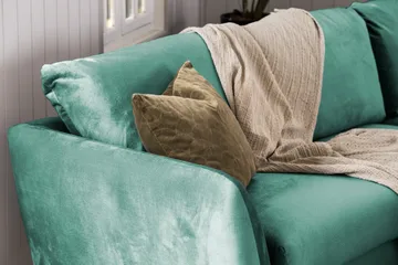 Trend Soffgrupp 3-sits + 2-sits Sammetssoffa - Grön - Products - Möbler - Soffa - Soffgrupp - Howard soffgrupp