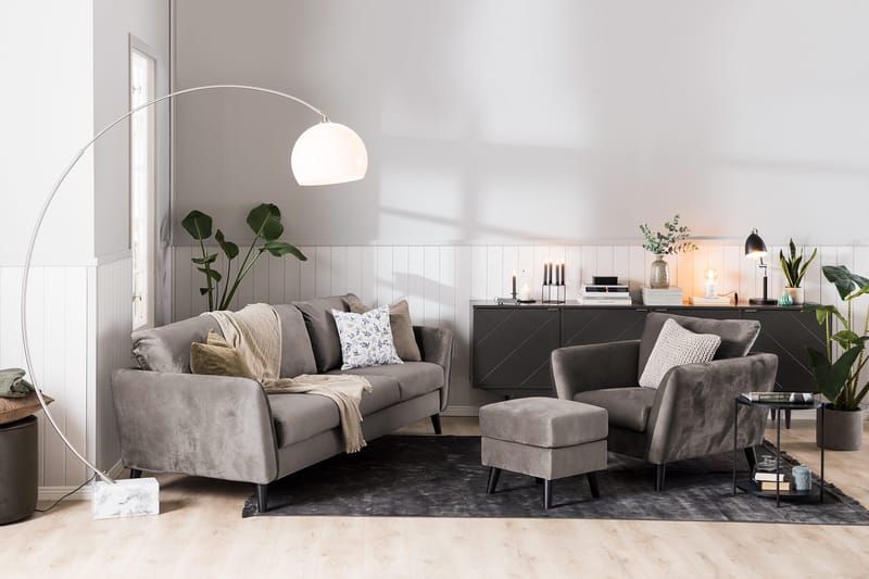 Trend 2-sits Sammetssoffa - Brun - Products - Möbler - Soffa - Sammetssoffa