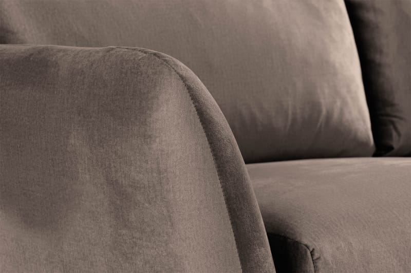 Trend 2-sits Sammetssoffa - Brun - Products - Möbler - Soffa - Sammetssoffa