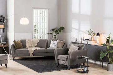 Trend 2-sits Sammetssoffa - Brun - Products - Möbler - Soffa - Sammetssoffa