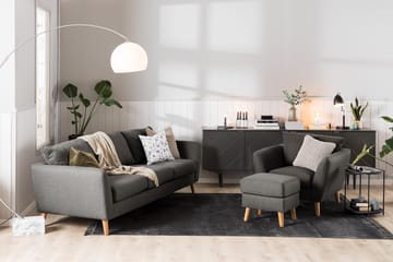 Trend 2-sits Tygsoffa - Svart - Products - Möbler - Soffa - 2 sits soffa