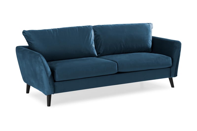 Trend 3-sits Sammetssoffa - Blå - Products - Möbler - Soffa - 3 sits soffa