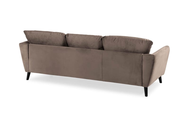 Trend 3-sits Sammetssoffa - Brun - Products - Möbler - Soffa - 3 sits soffa