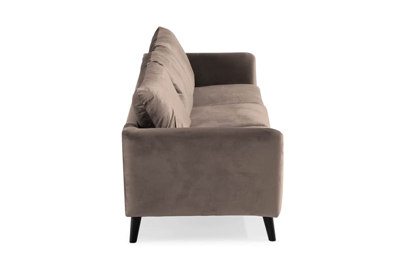 Trend 3-sits Sammetssoffa - Brun - Products - Möbler - Soffa - 3 sits soffa