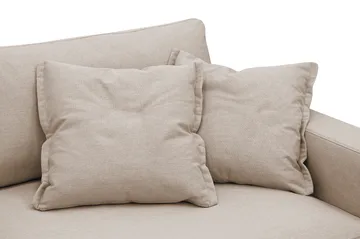 Valencia Extra Djup 3-sits Soffa med avtagbar och tvättbar klädsel - Ljusbrun - Products - Möbler - Soffa - 3 sits soffa