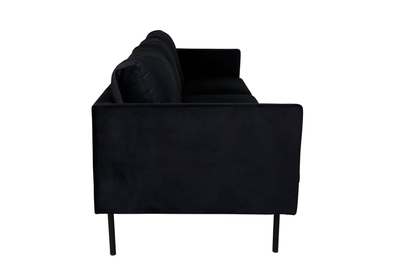 Zoom 3-sits Soffa Sammet - Svart - Products - Möbler - Soffa - 3 sits soffa