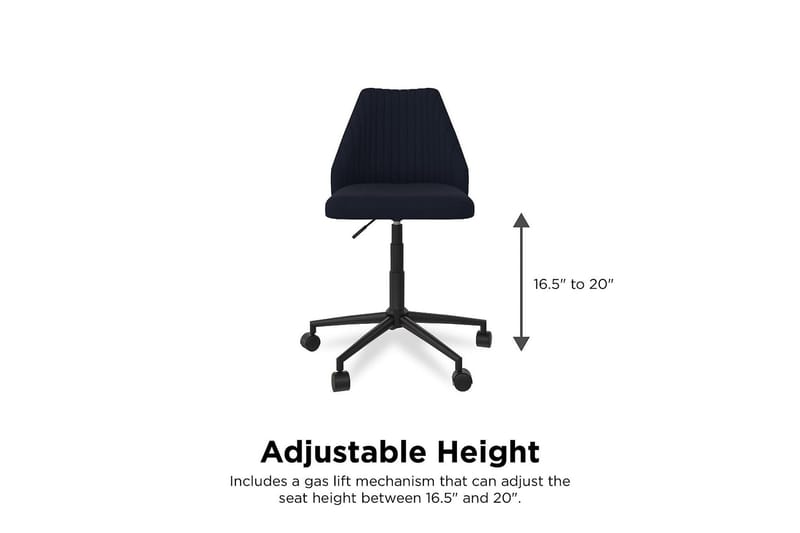 Brittany Kontorsstol Marinblå - Novogratz - Products - Möbler - Fåtölj & stolar - Kontorsstol & skrivbordsstol