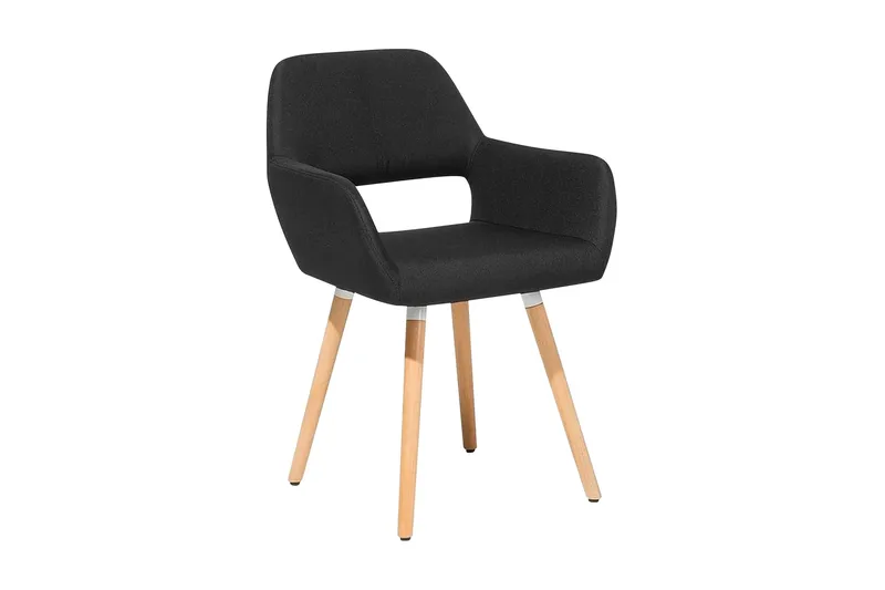 Chicago Stol Set Om 2 St, Svart