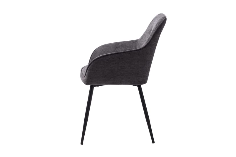 Cyndee Karmstol - Mörkgrå - Products - Möbler - Fåtölj & stolar - Karmstol