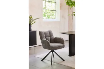 Demetrius Karmstol - Antracit - Products - Möbler - Fåtölj & stolar - Karmstol