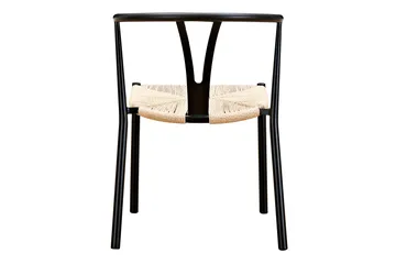 Elysia Matstol med Armstöd - Svart / Natur - Products - Möbler - Fåtölj & stolar - Karmstol