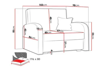 Denegal Bäddfåtölj Green - Products - Möbler - Fåtölj & stolar - Fåtölj - Bäddfåtölj