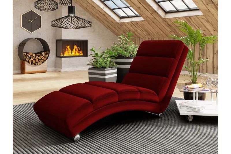 Regalado Liggfåtölj - Röd - Products - Möbler - Fåtölj & stolar - Fåtölj - Liggfåtölj