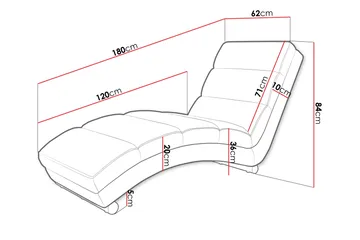 Regalado Liggfåtölj - Röd - Products - Möbler - Fåtölj & stolar - Fåtölj - Liggfåtölj