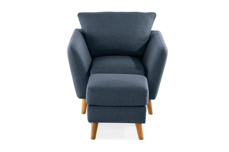 Trend Fåtölj med Fotpall - Blå - Products - Möbler - Fåtölj & stolar - Fåtölj - Fåtölj med fotpall