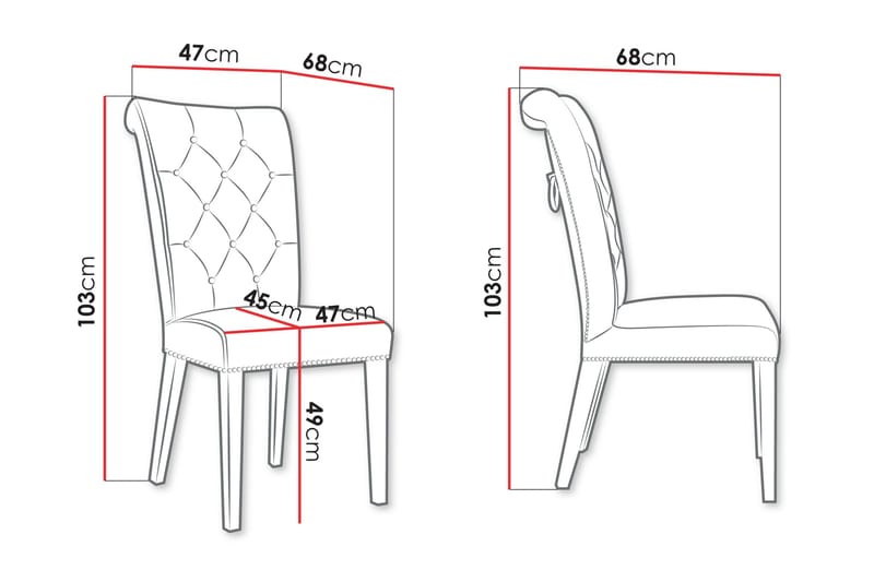 Garvin Matstol - Ljusgrå/Svart - Products - Möbler - Fåtölj & stolar - Matstol & köksstol