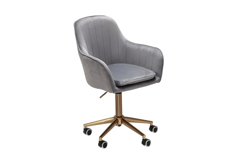 Hubdam Kontorsstol, Grå/Silver