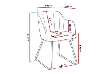 Kintore Matstol - Svart - Products - Möbler - Fåtölj & stolar - Karmstol