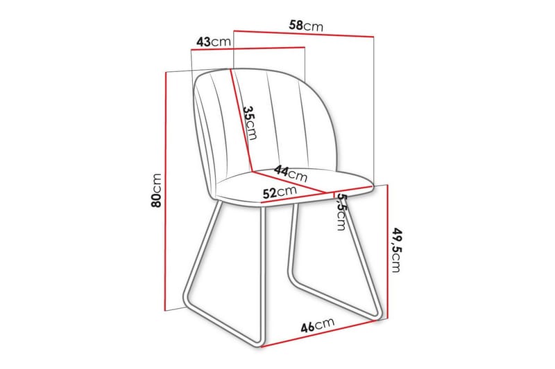 Kintore Matstol - Svart - Products - Möbler - Fåtölj & stolar - Matstol & köksstol