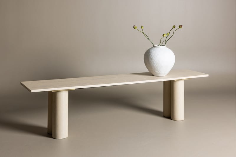 Matbänk Olivia 40x180x45 cm - Vit - Products - Möbler - Fåtölj & stolar - Sittbänk