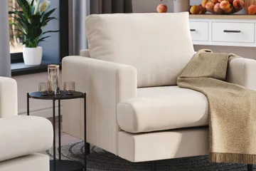 Menard Compact Fåtölj - Beige - Products - Möbler - Fåtölj & stolar - Fåtölj
