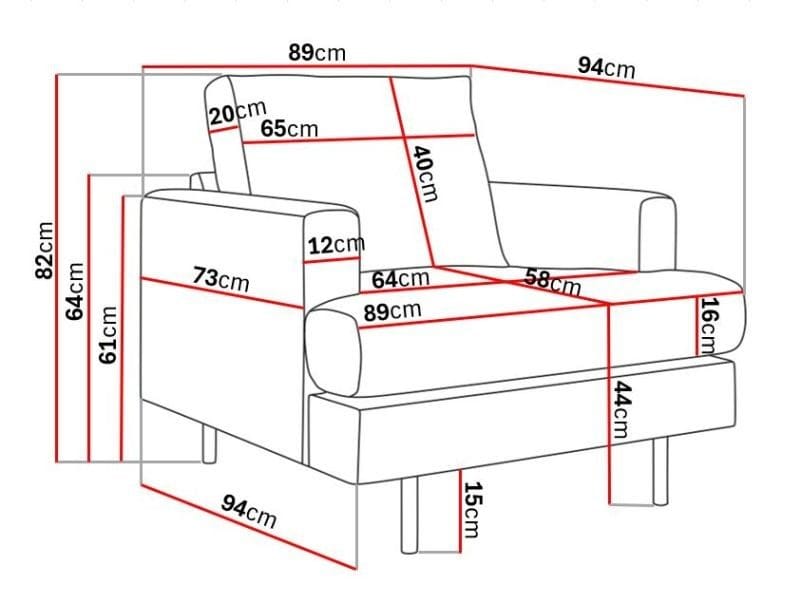Menard Compact Fåtölj - Grön - Products - Möbler - Fåtölj & stolar - Fåtölj