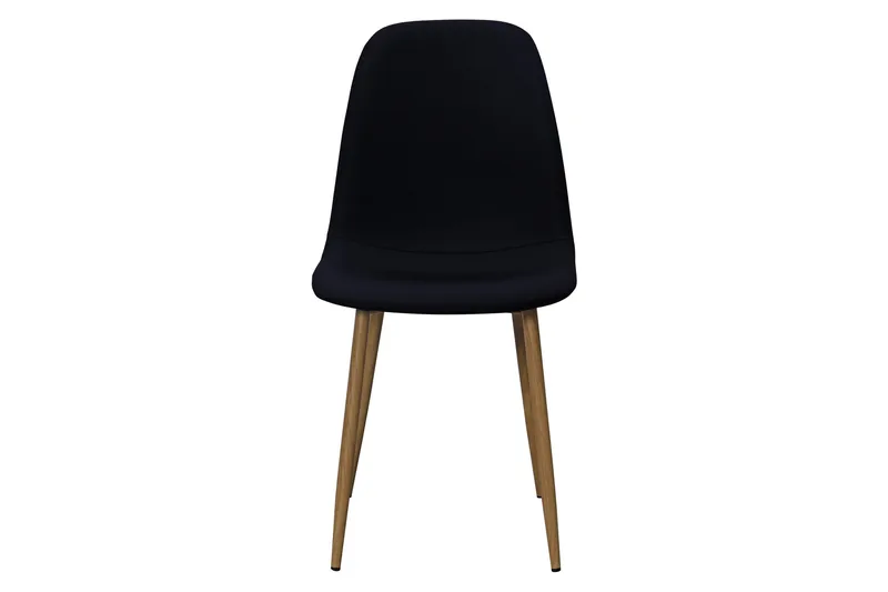 Nibe Matstol - Svart/Metallben Ek - Products - Möbler - Fåtölj & stolar - Matstol & köksstol