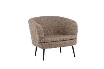 Nordkoster Loungefåtölj - Svart/Beige - Products - Möbler - Fåtölj & stolar - Fåtölj