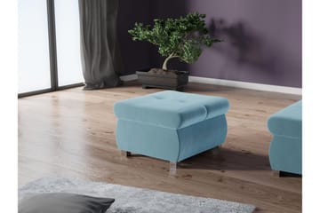 Cerys Fotpall 60 cm - Blå - Products - Möbler - Fåtölj & stolar - Pall & puff - Fotpallar