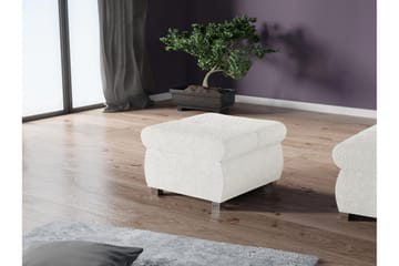 Cerys Fotpall 60 cm - Vit - Products - Möbler - Fåtölj & stolar - Pall & puff - Fotpallar