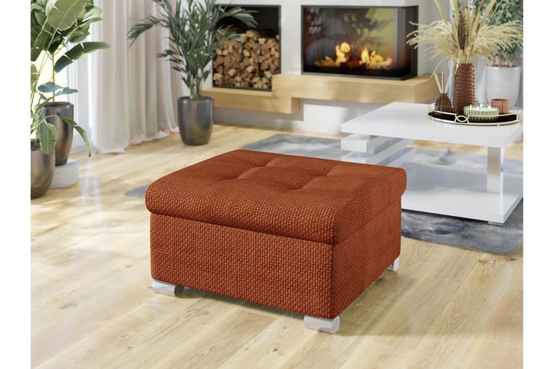 Dynir Fotpall 68 cm - Orange - Products - Möbler - Fåtölj & stolar - Pall & puff - Fotpallar