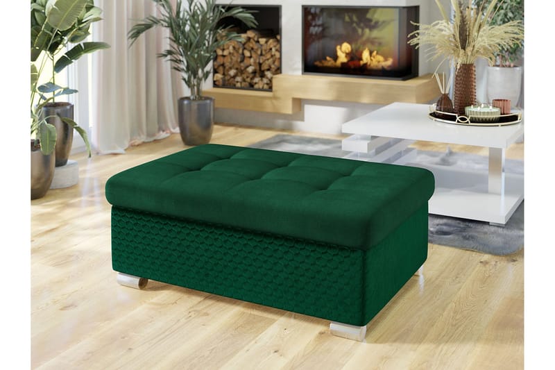 Dynir Fotpall 70 cm - Grön - Products - Möbler - Fåtölj & stolar - Pall & puff - Fotpallar