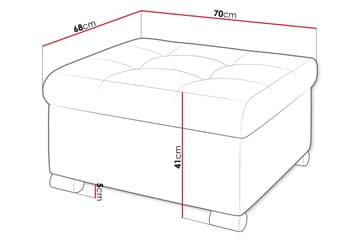 Dynir Fotpall 70 cm - Grön - Products - Möbler - Fåtölj & stolar - Pall & puff - Fotpallar