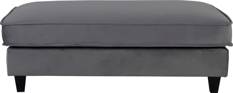 Fotpall Brandy 122x86 cm i Sammet - Mörkgrå - Products - Möbler - Fåtölj & stolar - Pall & puff - Fotpallar