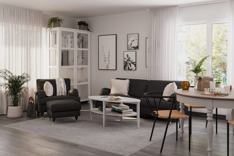Howard Classic Fotpall - Mörkgrå - Products - Möbler - Fåtölj & stolar - Pall & puff - Fotpallar