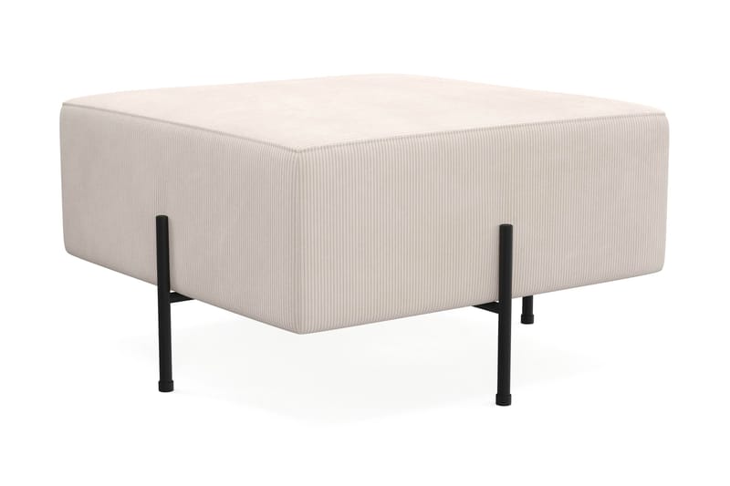 Menard Compact Sittpuff 70 cm Kvadratisk - Beige - Products - Möbler - Fåtölj & stolar - Pall & puff - Sittpuff