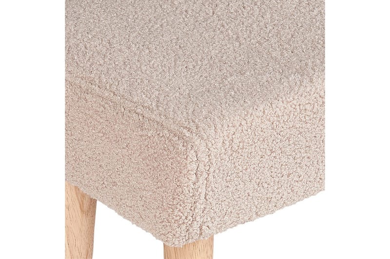 Pall Takoma Beige/ljust trä - Beige/ljust trä - Products - Möbler - Fåtölj & stolar - Pall & puff - Fotpallar