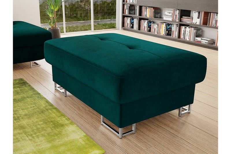 Reginia Fotpall 67 cm Green - Products - Möbler - Fåtölj & stolar - Pall & puff - Fotpallar