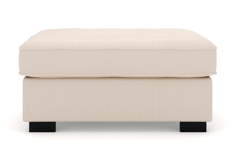 Rossita Fotpall i Manchester - Beige - Products - Möbler - Fåtölj & stolar - Pall & puff - Fotpallar