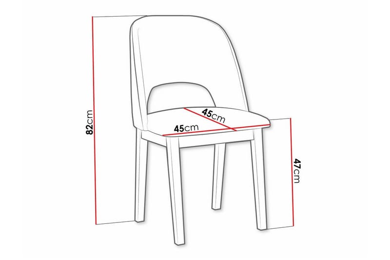 Patrickswell Matstol - Svart - Products - Möbler - Fåtölj & stolar - Matstol & köksstol